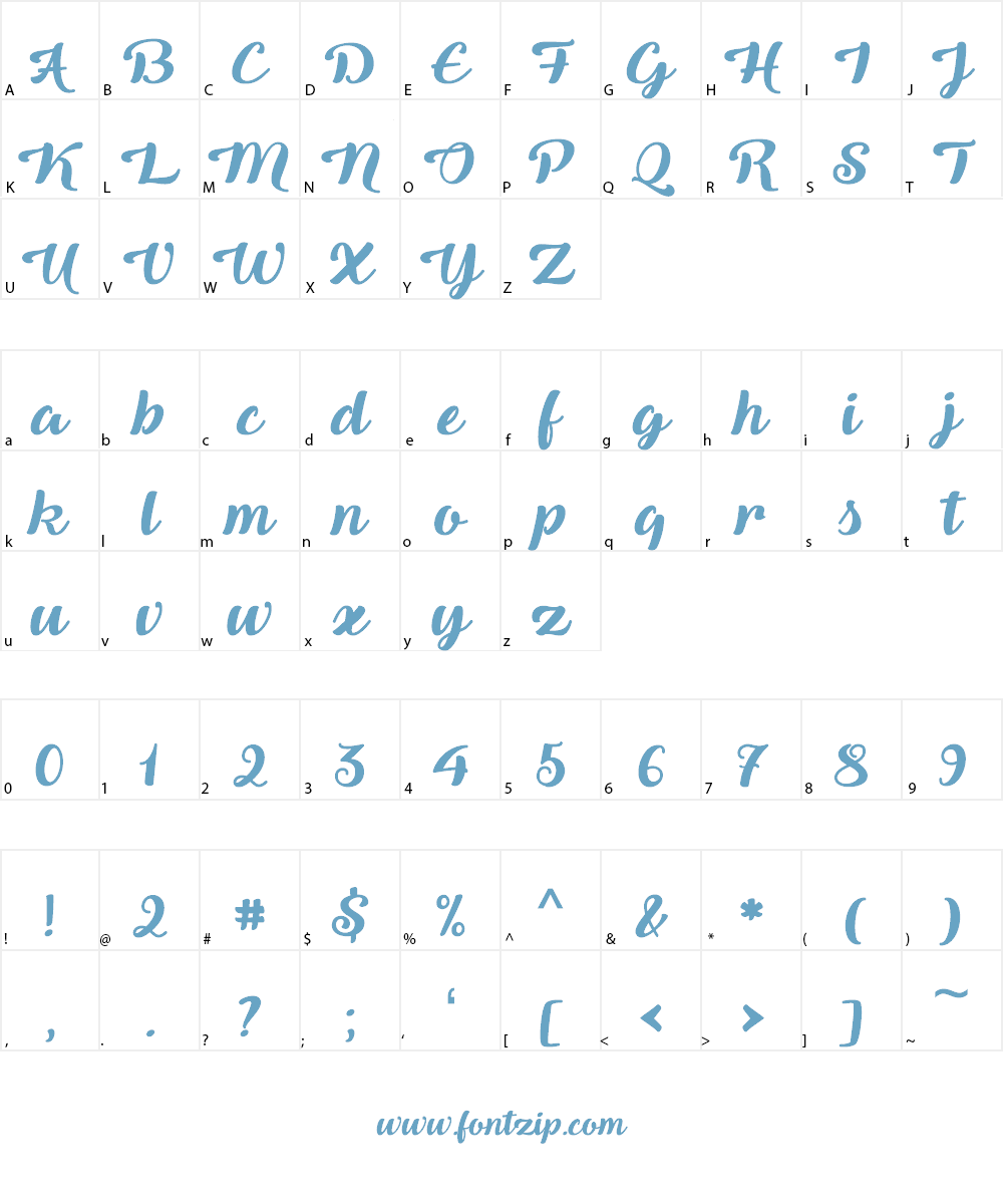Queen of Heaven Font Character
